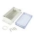 Waterproof Dustproof ABS Plastic Junction Box Universal Electric Project Enclosure with PC Clear Transparent Cover 6.2"x3.5"x2.5"(158mmx90mmx64mm)...