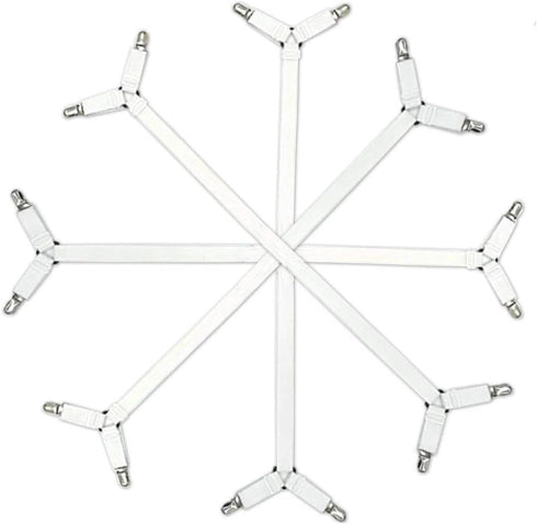 Triangle Bed Sheet Fastener Adjustable Holder Straps for a Smooth Mattress, Adjustable Mattress,Nylon Sheet Clips,Under Mattress Bed/Fitted Sheet ...