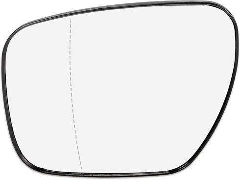 X AUTOHAUX Car Rearview Mirror Glass Replacement with Backing Plate Heated Left Driver Side for Mazda 5 CX-7 for Mazda CX-9...