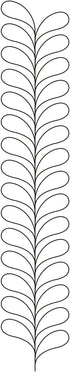 Quilting Creations Stencils for Machine and Hand Quilting - Set of 3 Plastic Quilt Templates for Borders, Patterns | Feather Border, Sashing, Spli...
