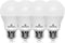 Great Eagle A19 LED Light Bulb, 9W (60W Equivalent), UL Listed, 2700K Warm White, dimmable, Standard Replacement (4 Pack)...