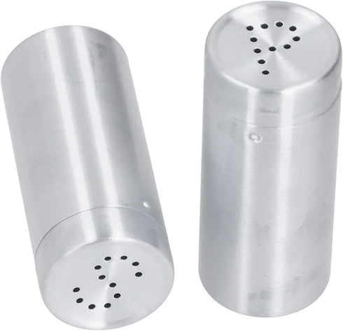 2pcs Spice Stainless Steel Pepper Shaker Kitchen Tool Salt Sugar Spice Pepper Shaker Dredge Salt/Sugar/Pepper Shaker Seasoning Bottle Salt and Pep...