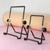 2 Pieces Book Holder Metal Plate Stand Picture Frame Stand Adjustable Easel Stand Foldable Book Display Stand Photo Holder Stand Plate Display Sta...