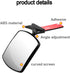Universal Car Interior Rearview Mirror Auxiliary Mirror-Folding and Rotating to Adjust the Angle, Dedicated to Observe the Rear Wide-Angle HD Conv...