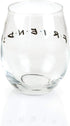 Silver Buffalo Friends Doodle Logo Stemless Wine Glass, 20 Ounces...