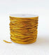 Elastic Cords Stretch Cord Ribbon Metallic Tinsel Cord Rope for Craft Making Gift Wrapping 1 mm 20 Yards (Gold)...