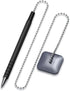 1InTheOffice Pen with Chain 7mm, Security Pen with Adhesive Pad, Desk Pen with Ball Chain for Business Counter, Black, (8/Pack)...