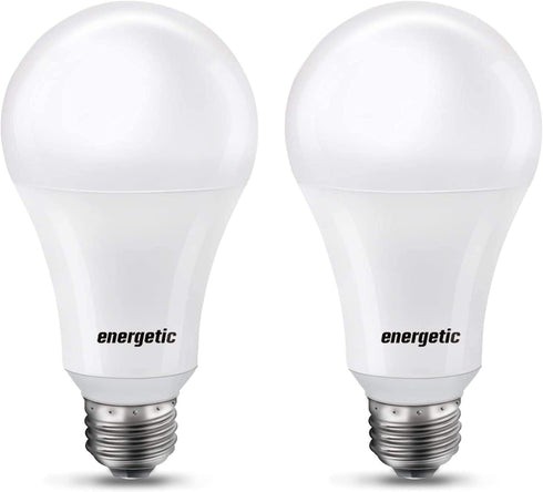150 Watt LED Light Bulb, Super Bright A21 Daylight 5000K, Non-Dimmable, 2300lm, High Lumen Light Bulbs, UL Listed, 2-Pack...
