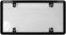 Custom Accessories 90060 Clear Custom Combos License Plate Cover and Frame with Black Plastic Frame...