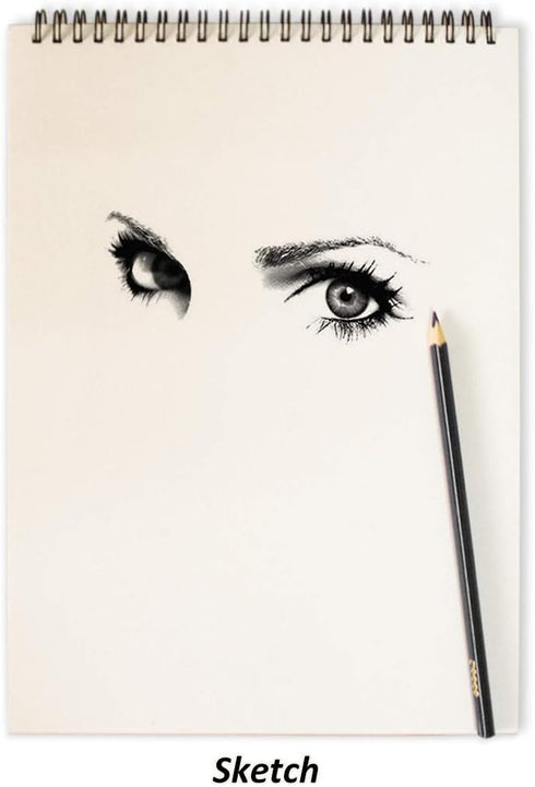 SAYEEC Spiral Binding Notebook Diary Composition Sketching Journal subject notebook Blank Paper Drawing A4 Executive Notebook 40 Pages for Artist ...