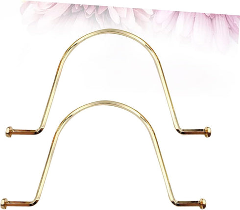 ULDIGI 2pcs Tote Bag Accessories Vintage Purse Metallic Wallet Bag Handles Purse Hardware Replacement Handle Repair Accessories Bag Making Handbag...