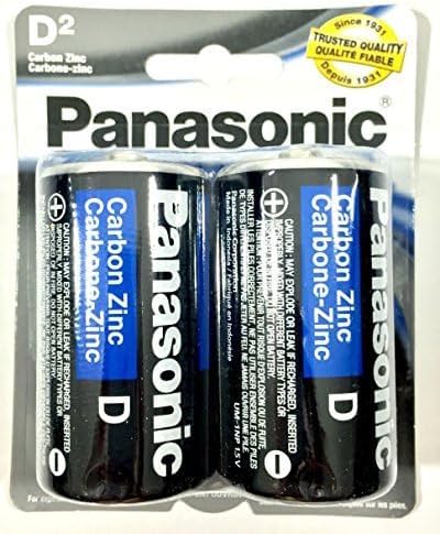 4Pc Size D Panasonic Batteries Super Heavy Duty Power Zinc Carbon...