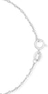 SEA OF ICE 925 Sterling Silver 1mm Diamond-Cut Alternate Bead Rolo Chain Anklet For Women, Size 9", 10" and 11"...