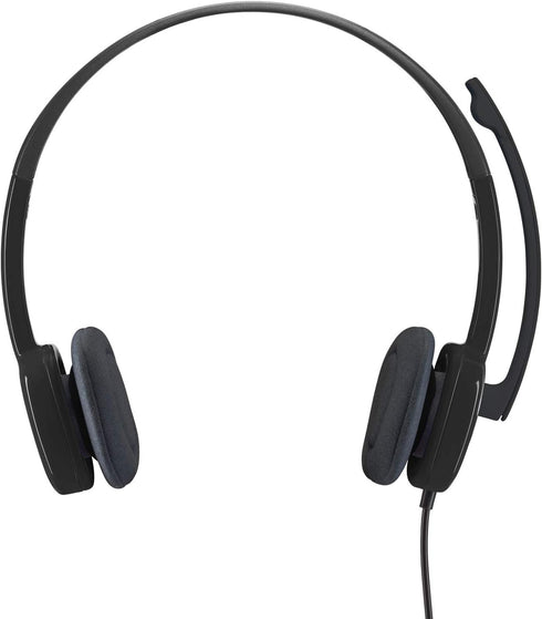 Logitech Headset H151 Wired Headset with Mic, Analog Stereo Headphones with Rotating Noise-Cancelling Microphone, 3.5 mm Audio Jack, in-Line Contr...