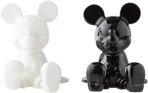 Enesco Disney Ceramics Mickey Mouse Sitting Salt and Pepper Shakers, 3.5 Inch, Black and White...