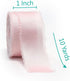 CT CRAFT LLC Frayed Satin Silk Ribbon 1" x 10 Yards x 3 Rolls Blush Pink Dusty Rose Light Coffee for Christmas Home Decor Gift Wrapping DIY Crafts...