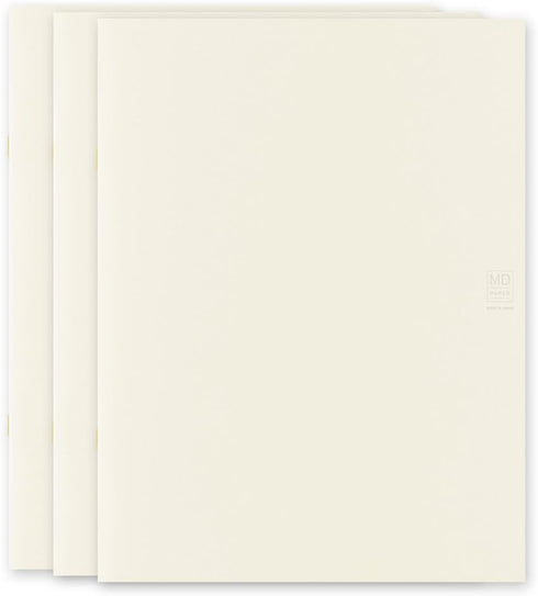 DESIGNPHIL Midori 15215006 Notebook, MD Notebook, Light, A4 Variable, Unruled, 3 Books...