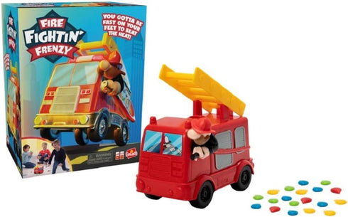 Goliath Fire Fightin' Frenzy Game - Fast-Paced Active Floor Play with Realistic Firetruck Action - Ages 4 and Up, 2-4 Players...