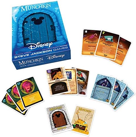 USAOPOLY Munchkin: Disney Card Game | Munchkin Game Featuring Disney Characters and Villains | Officially Licensed Disney Card Game | Tabletop Gam...