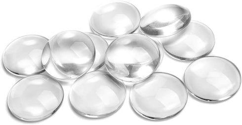 OBSEDE 80pcs Pendant Bezels and Clear Cabochon Domes Set for Photo Pendant Resin Craft Jewelry Making, 40pcs Silver Pendant Trays with 40pcs Trans...