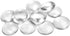 OBSEDE 80pcs Pendant Bezels and Clear Cabochon Domes Set for Photo Pendant Resin Craft Jewelry Making, 40pcs Silver Pendant Trays with 40pcs Trans...