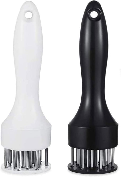 Meat Tenderizer Tool with Ultra Sharp Stainless Steel Needle Blades 2 Pack Meat Tenderizer Tool Profession Kitchen Gadgets Jacquard for Tenderizin...