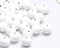 White Wood Beads 25mm, Smooth Painted Loose Beads Spacer Beading Supplies for Farmhouse Beads Craft, 50Pcs(4.5mm hole)...