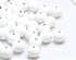 White Wood Beads 25mm, Smooth Painted Loose Beads Spacer Beading Supplies for Farmhouse Beads Craft, 50Pcs(4.5mm hole)...