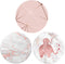 Multi-Functional Grip Mobile Phone Stands and Finger Holder (3 Pack) - Pink Geometric Pattern Rose Gold Marble Heart Elephant...