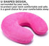 Mr.Ho U Shaped Memory Foam Pillow Neck Head Cushion Pillow Support Rest Outdoors Car Office Home Travel Pillow Cushion(Pink)...