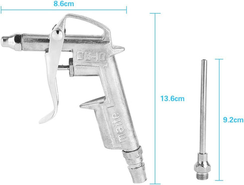 Haofy Air Blow Gun DG-10 Air Duster Blow Gun, Industrial Pneumatic Air Compressor Accessory with Air Flow Nozzle and Air Flow Extension, Professio...
