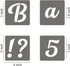 3 Inch Alphabet Letter Stencils - 70 Pack Letter Number Stencil Templates with Signs for Painting on Wood, Reusable Calligraphy Numbers and Letter...