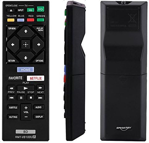 RMT-VB100U Blu-ray Player Remote for Sony Player Remote BDP-S3500 BDP-S5500 BDP-S4500 BDP-S6500 BDP-BX150 BDP-BX350 BDP-BX550 BDP-BX650 BDP-S1500 ...