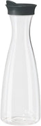 OGGI Clear Carafe w/Flip Open Lid - Ideal Juice Bottle, Clear Pitcher with Lid, Tea Pitcher, Water Carafe, 1.6 Lt(54Oz), Black...