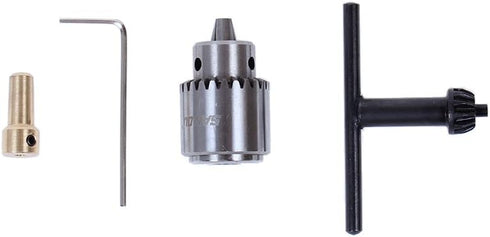 AUTOTOOLHOME Mini DC 12V Electric Hand Drill Motor PCB & Twist Drills Set 1/88-1/6 inch JT0 Chuck Jewelry Craft Drill Kit...