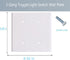 2-Gang Blank Wall Plate Outlet Cover Plate Unbreakable Polycarbonate Thermoplastic Double Blank Faceplate Electrical Receptacle Cover, White, 10 P...