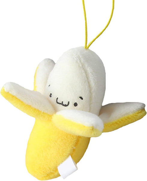 Peeling Banana Doll Toy, Cartoon Doll Soft Birthday Gift PP Cotton Peeling Banana Shape Plush Doll Pendant for Decoration...