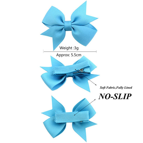 40PCS 2 Inch Baby Hair Bows Clips for Girls Grosgrain Ribbon Fully Lined Infant Hair Clips Accessories for Baby Girls Newborns Toddler in Pairs...