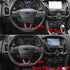 3PCS Carbon Fiber Folor Steering Wheel Cover for Ford Focus Escape EcoSport Kuga Not for RS ST...