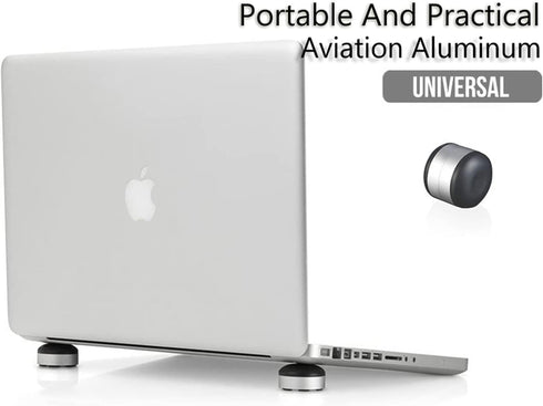 2 Pcs Laptop Cooling Stand Laptop Cooling Pad Silicone Ball Portable Magnetic Heat Reduction Pad for Laptop...