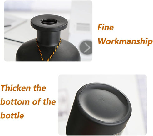 1PCS 150ml/5oz Glass Diffuser Bottle Jars Pot Empty Refillable Exquisite Essential Oils Container for DIY Reed Diffuser Sticks Sets Crafts Decor E...