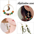 DELORIGIN 192pcs Earring Making Kit with Round Beading Hoop Earring Finding Stainless Steel Earring Finding Component Earring Hooks Jump Rings for...