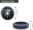 6 Pcs Black Trash Bag Holder - Reusable Trash Liner Cinch for Securing Trash Liners?Prevents Liners from Falling into Trashcan - Ideal for Outdoor...