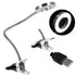Clip on Lamp Pinkiou Desk Lamp with Clamp for Night Reading Nail Art Makeup Salon LED USB Book Light Clip Clamp Lamp 360°Flexible Gooseneck Bed La...
