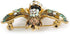 Vintage Inspired Crystal Enamel Bee Brooch in Gold Tone - 45mm Across...