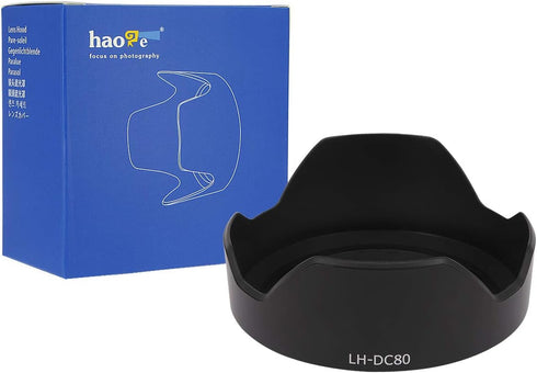 Haoge Bayonet Lens Hood for Canon PowerShot G1 X Mark II Camera replaces Canon LH-DC80...