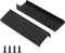 10 Pack Black Finger Pulls for Cabinets 76mm/3inch Hole Centers, Modern Edge Pulls Kitchen Cabinet Handles Drawer Tabs Pull Hardware Aluminum...
