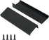 10 Pack Black Finger Pulls for Cabinets 76mm/3inch Hole Centers, Modern Edge Pulls Kitchen Cabinet Handles Drawer Tabs Pull Hardware Aluminum...