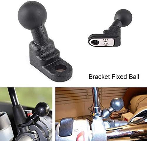 Aramox Motorcycle Ball Base, Motorcycle Mounts Fixed Ball Holder Isolate Dampens Shock Base with 10mm Hole...