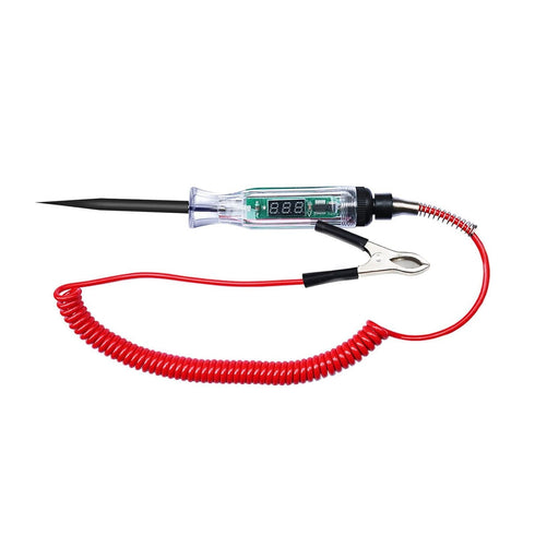 Car Voltage Tester with Indicator Light Automotive Test Lamp Voltage Tester Current Tester Car Test Pen with Crocodile Clamp 6/12/24V...